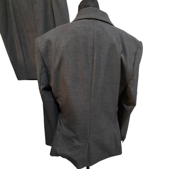 Wool blend Worthington Womens Dark Gray Blazer & Skirt Set Size 14 - Picture 5 of 6
